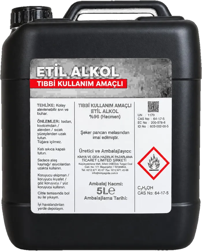 Etil Alkol %96 (Hacmen)